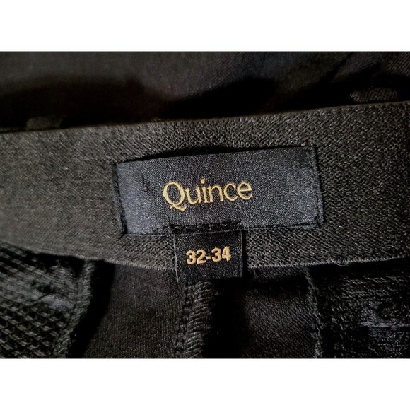 NWOT Quince Mens Ultra Stretch 24/7 Smart Chino Pants Black 32X34 Solid Neutral - Picture 3 of 11